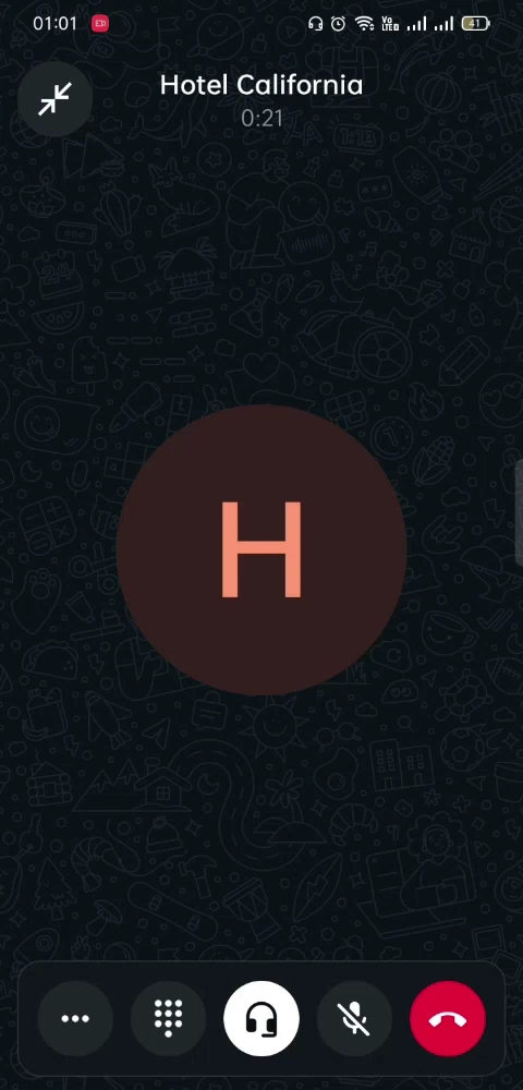 Live native WhatsApp voice call handled entirely by an AI voice agent